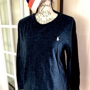 RALPH LAUREN POLO MENS LONG SLEEVE SLIM FIT TOP